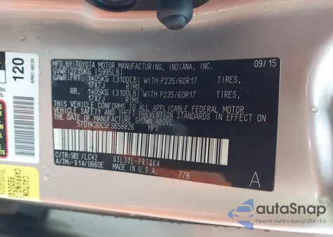 2015 Toyota Sienna Xle 8 Passenger from USA, damaged, VIN 5TDYK3DC5FS658826